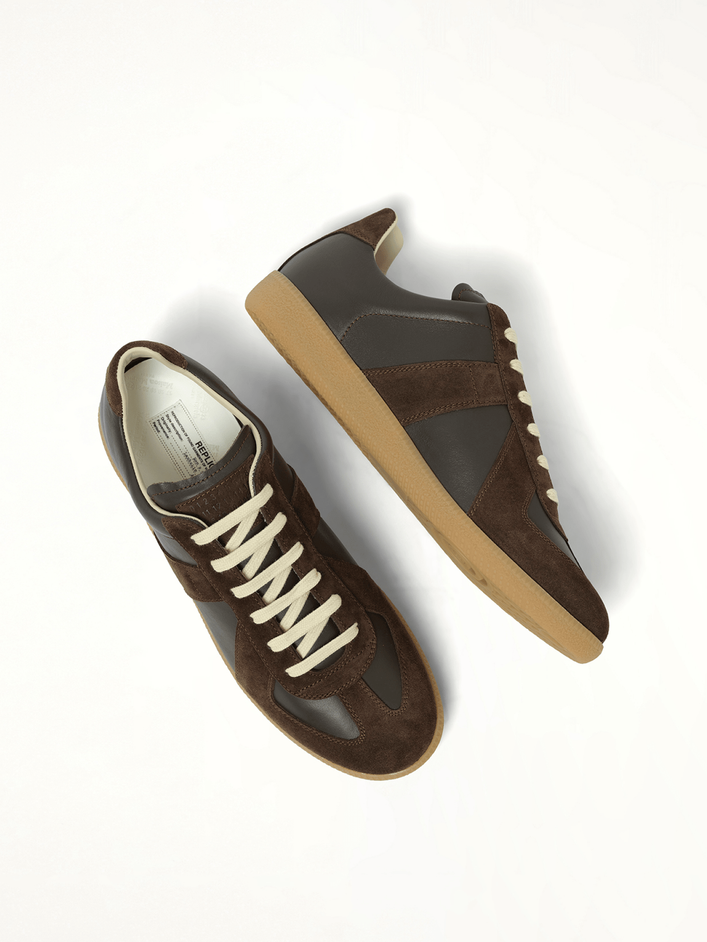 Replica Leather Sneaker in Brown