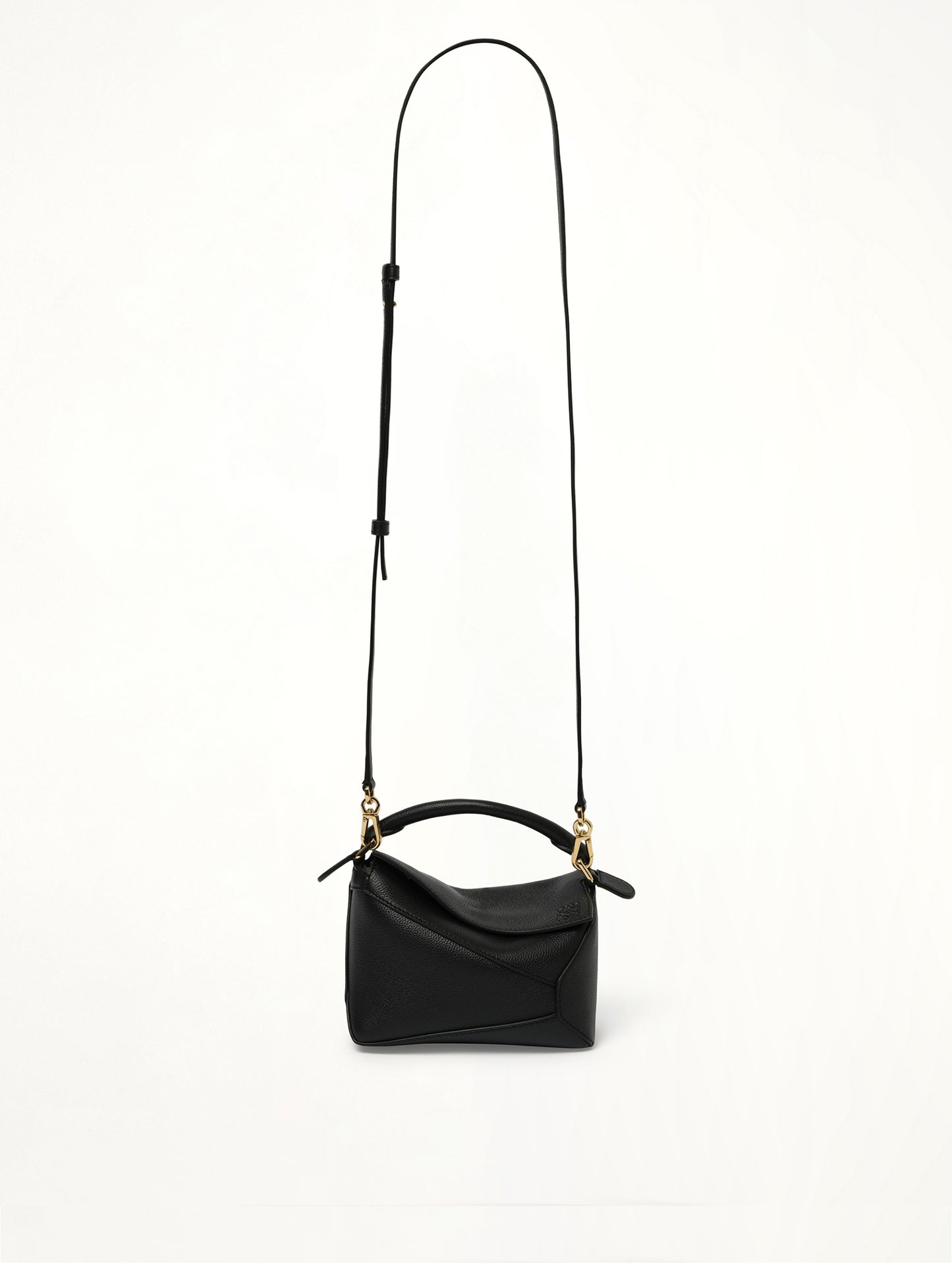 Puzzle Edge Mini Bag in Black