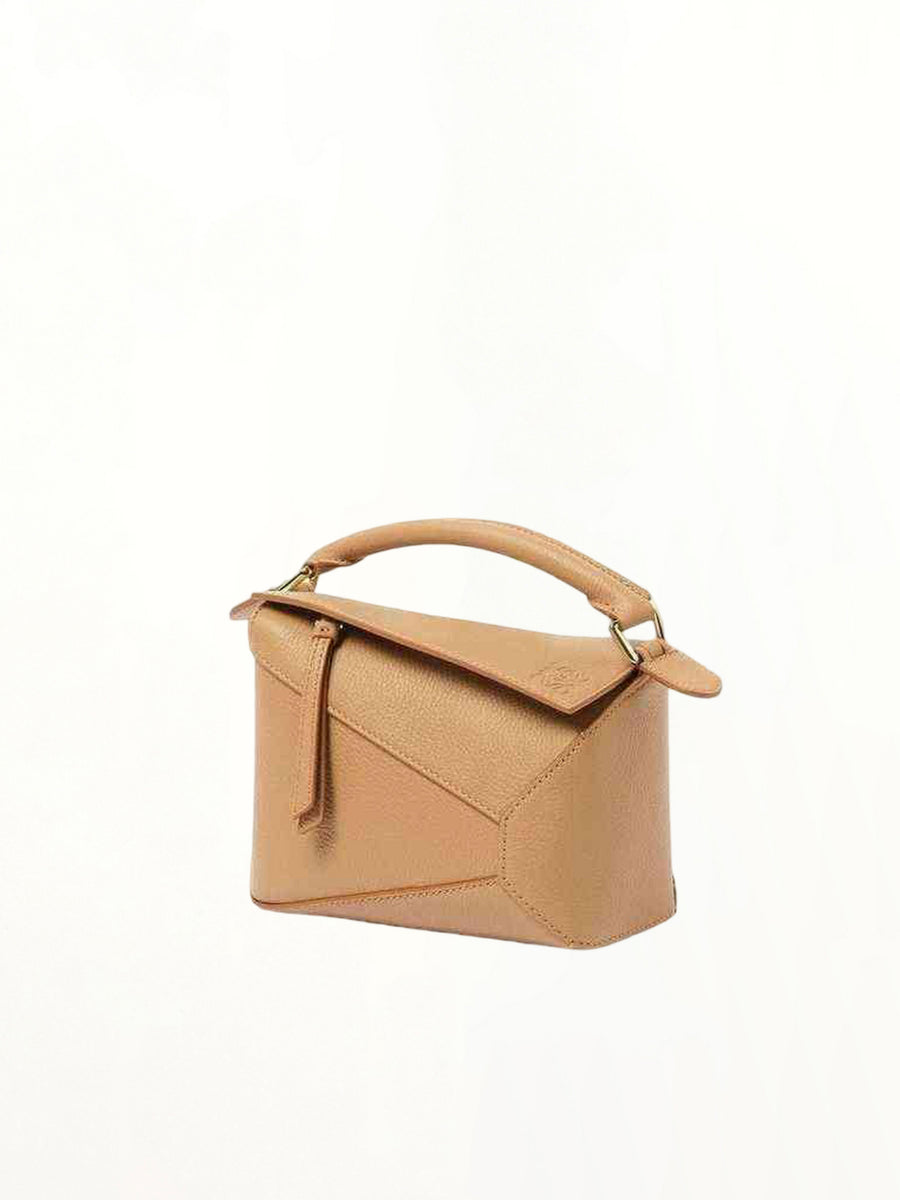 Puzzle Edge Mini Bag in Toffee