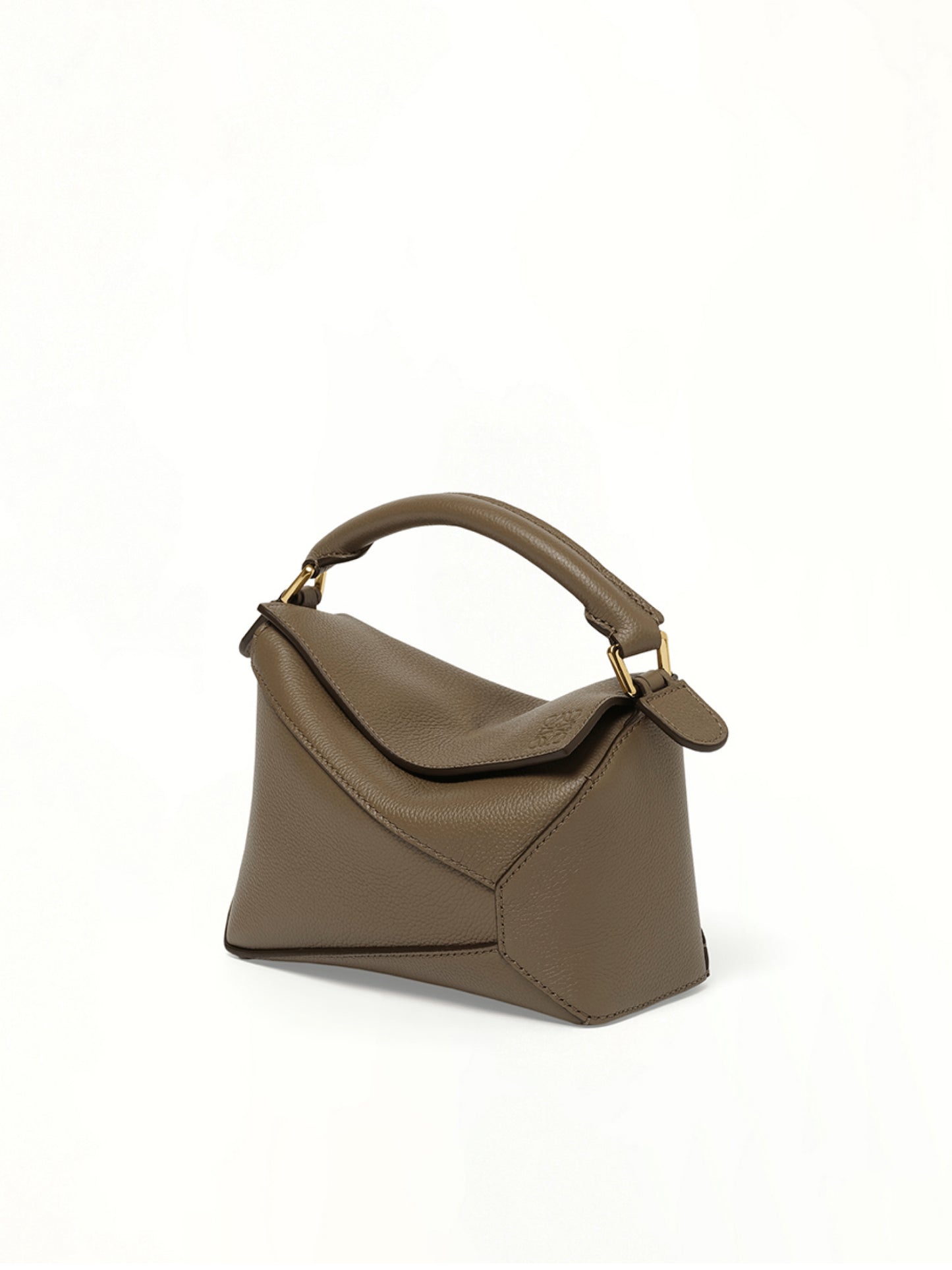 Puzzle Edge Mini Bag in Taupe