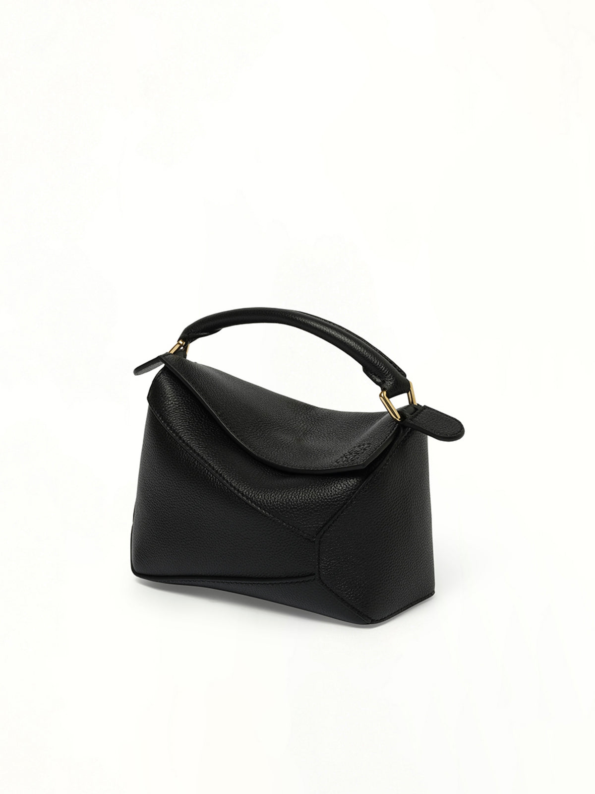 Puzzle Edge Mini Bag in Black