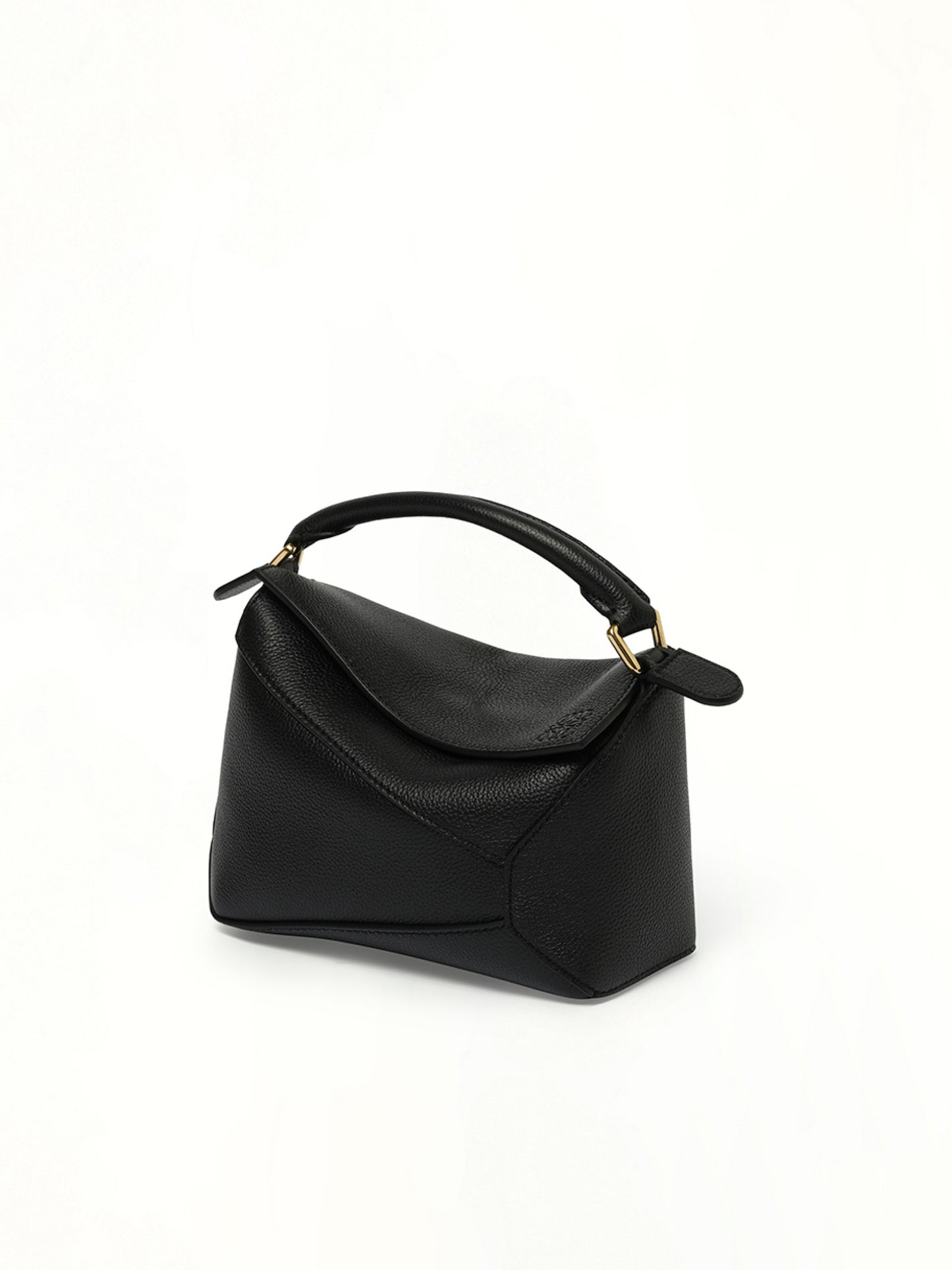 Puzzle Edge Mini Bag in Black