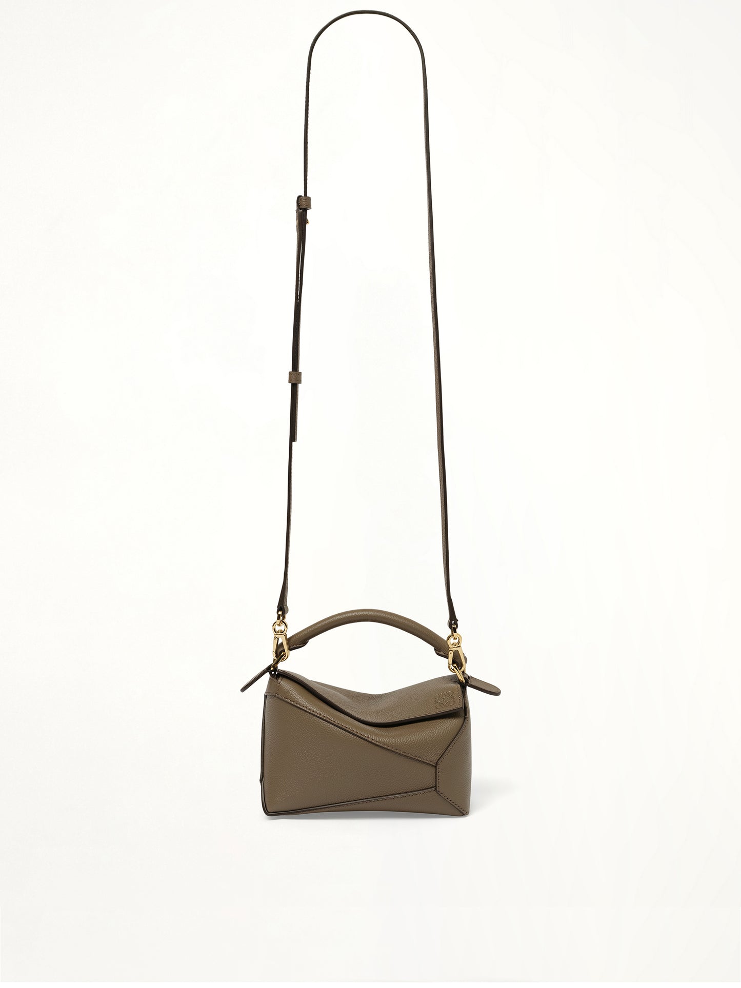 Puzzle Edge Mini Bag in Taupe