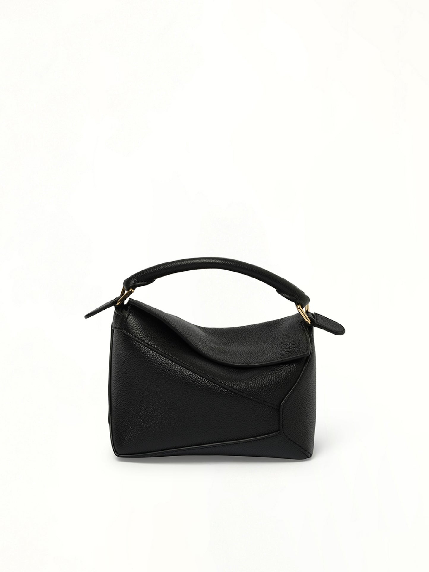 Puzzle Edge Mini Bag in Black