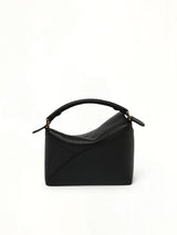 Puzzle Edge Mini Bag in Black