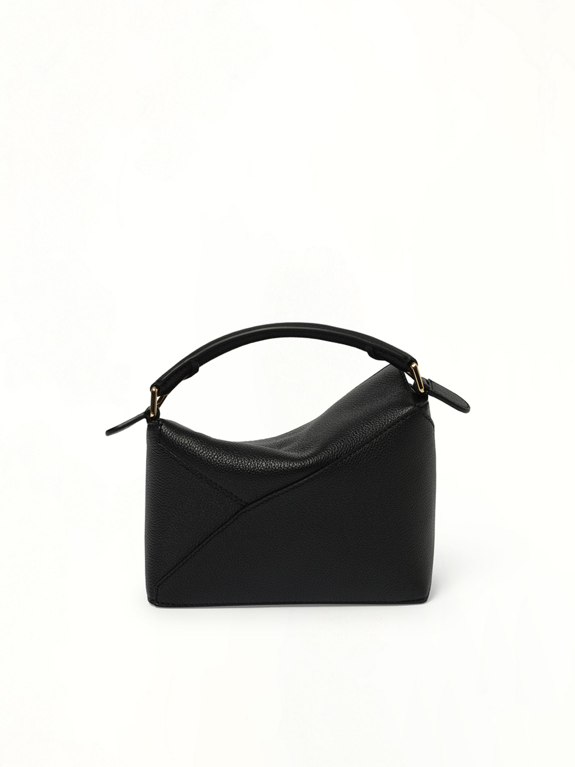 Puzzle Edge Mini Bag in Black