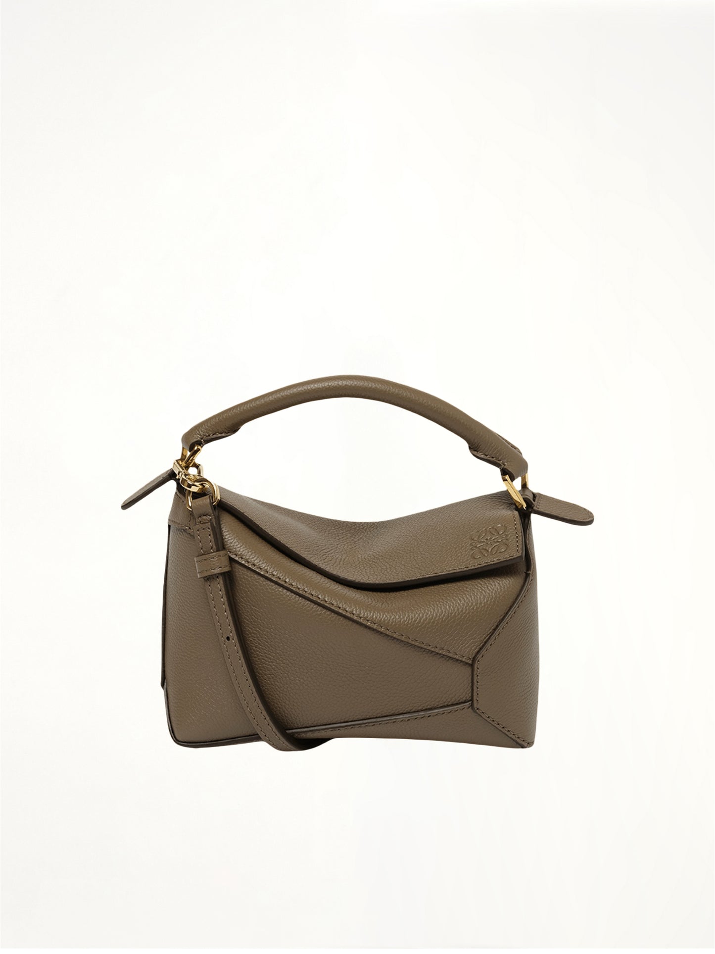 Puzzle Edge Mini Bag in Taupe