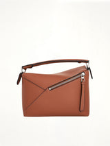 Small Puzzle Edge Bag in Tan