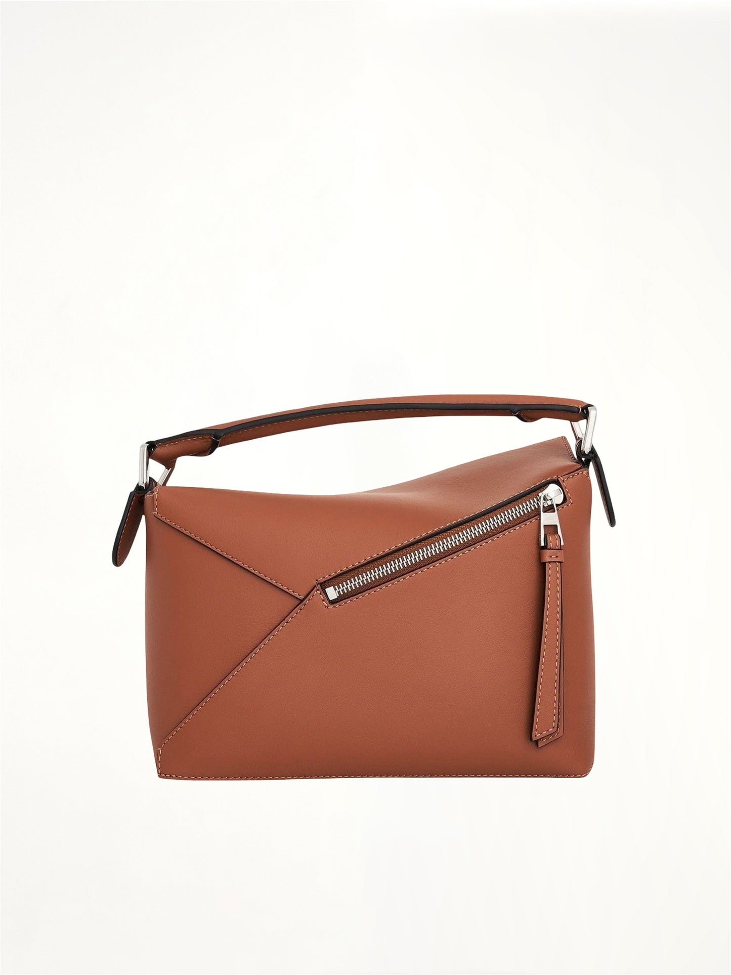 Small Puzzle Edge Bag in Tan