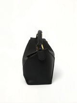 Puzzle Edge Small Bag in Black