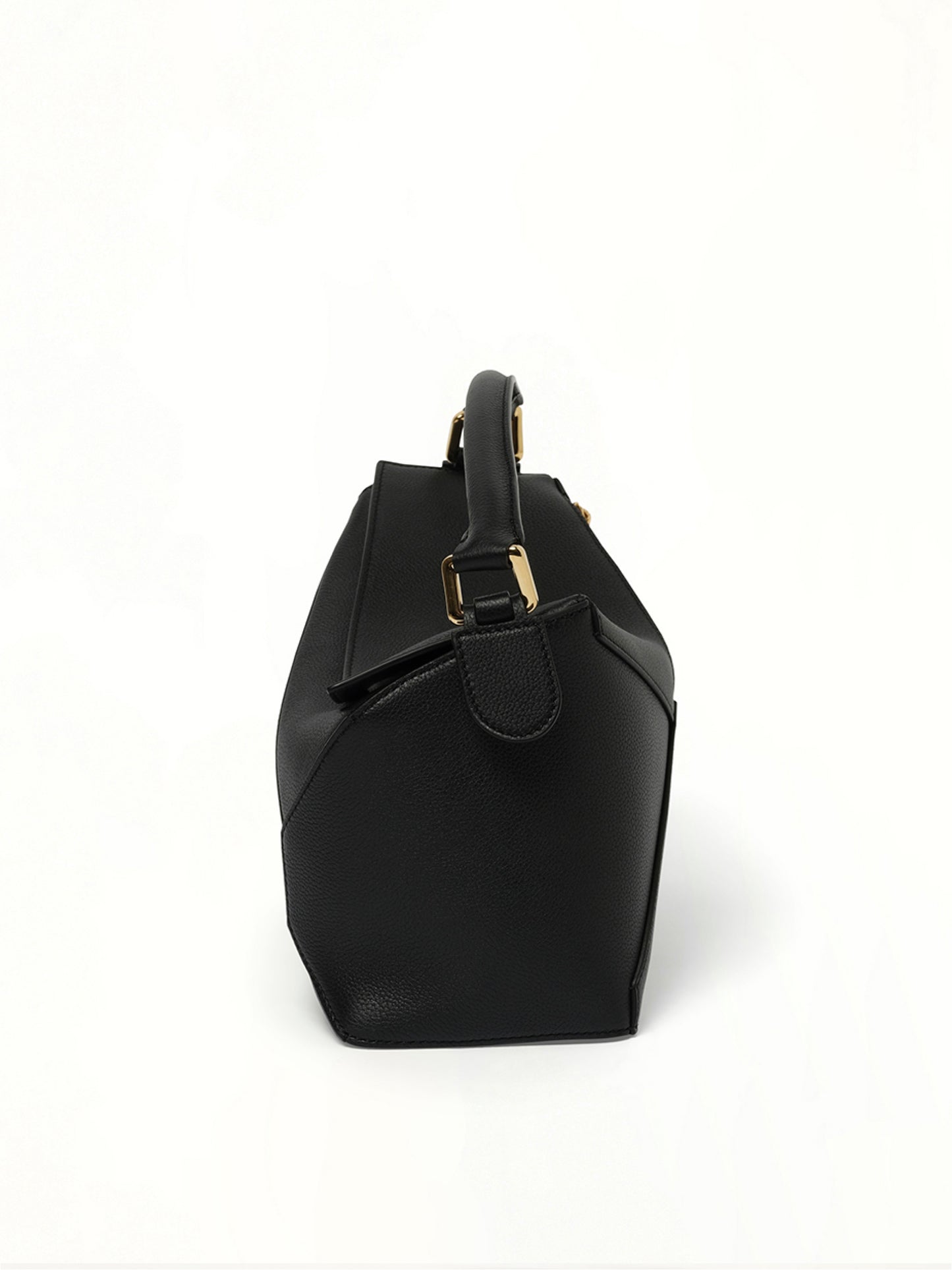 Puzzle Edge Small Bag in Black