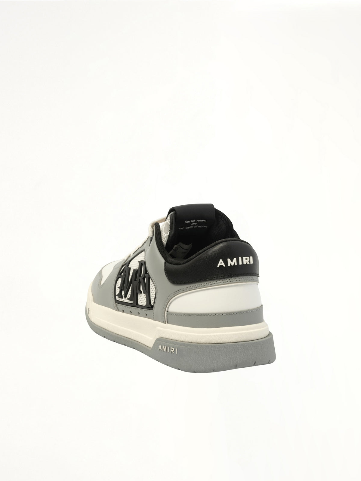 Classic Low Sneaker in Asphalt Back View | AMIRI