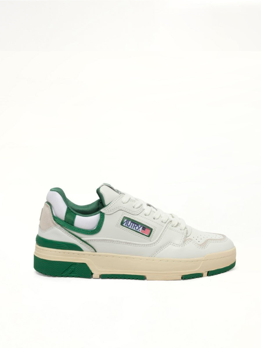 CLC Low Sneakers in White/Amazon Side View | AUTRY