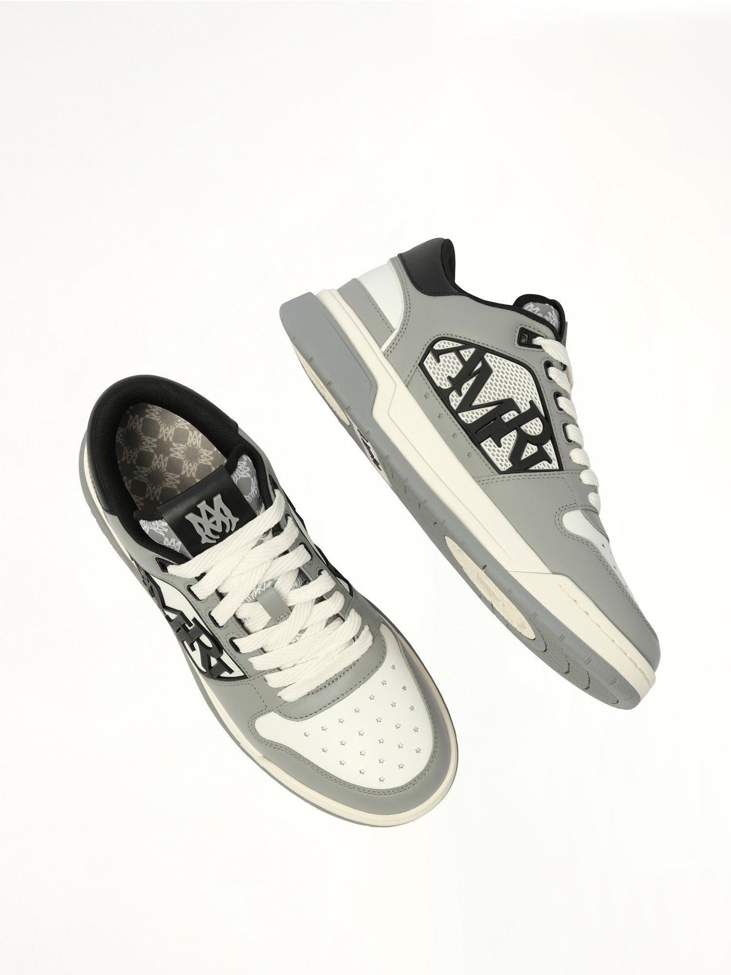 Classic Low Sneaker in Asphalt Top View | AMIRI