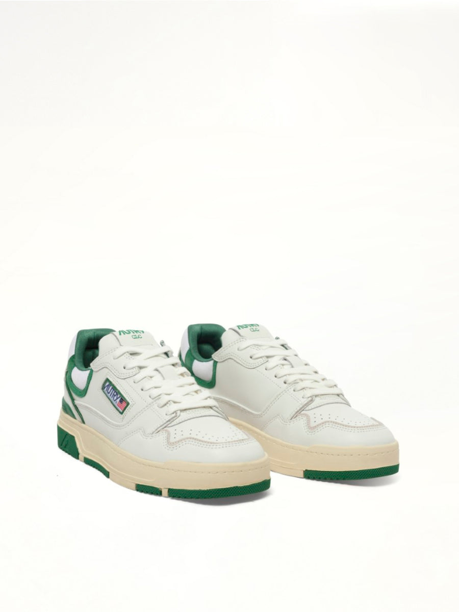 CLC Low Sneakers in White/Amazon Front View | AUTRY