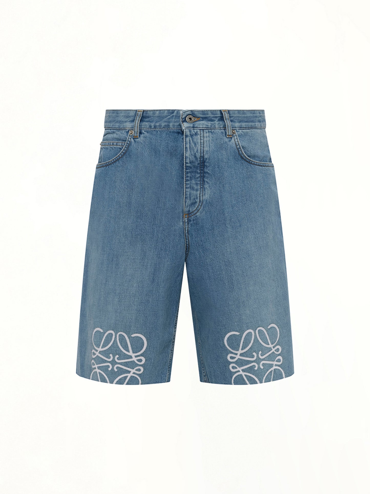 Anagram Shorts in Washed Denim