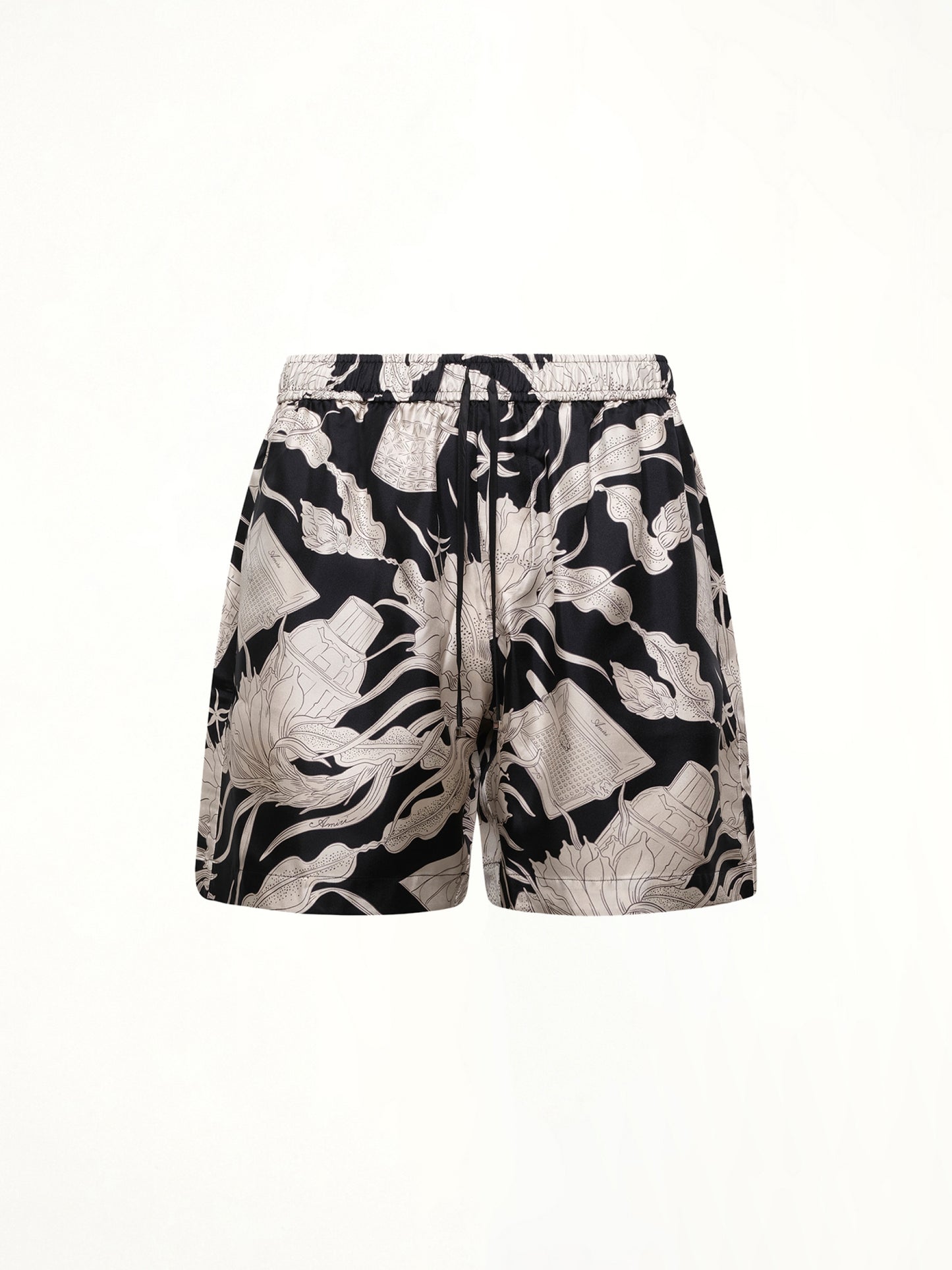 Floral Short in Black