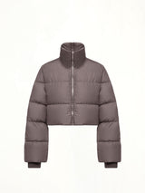 Rick Owens x Moncler Cropped Cyclopic Jacket in Dark Dust