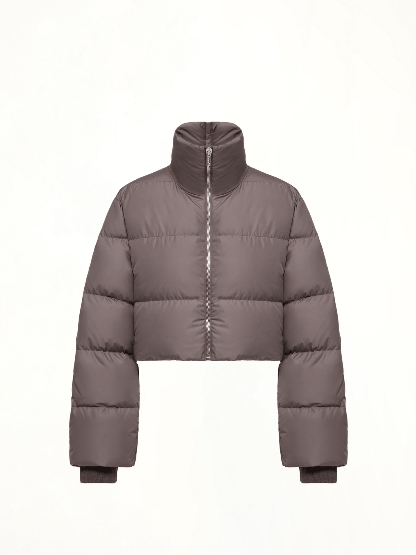 Rick Owens x Moncler Cropped Cyclopic Jacket in Dark Dust