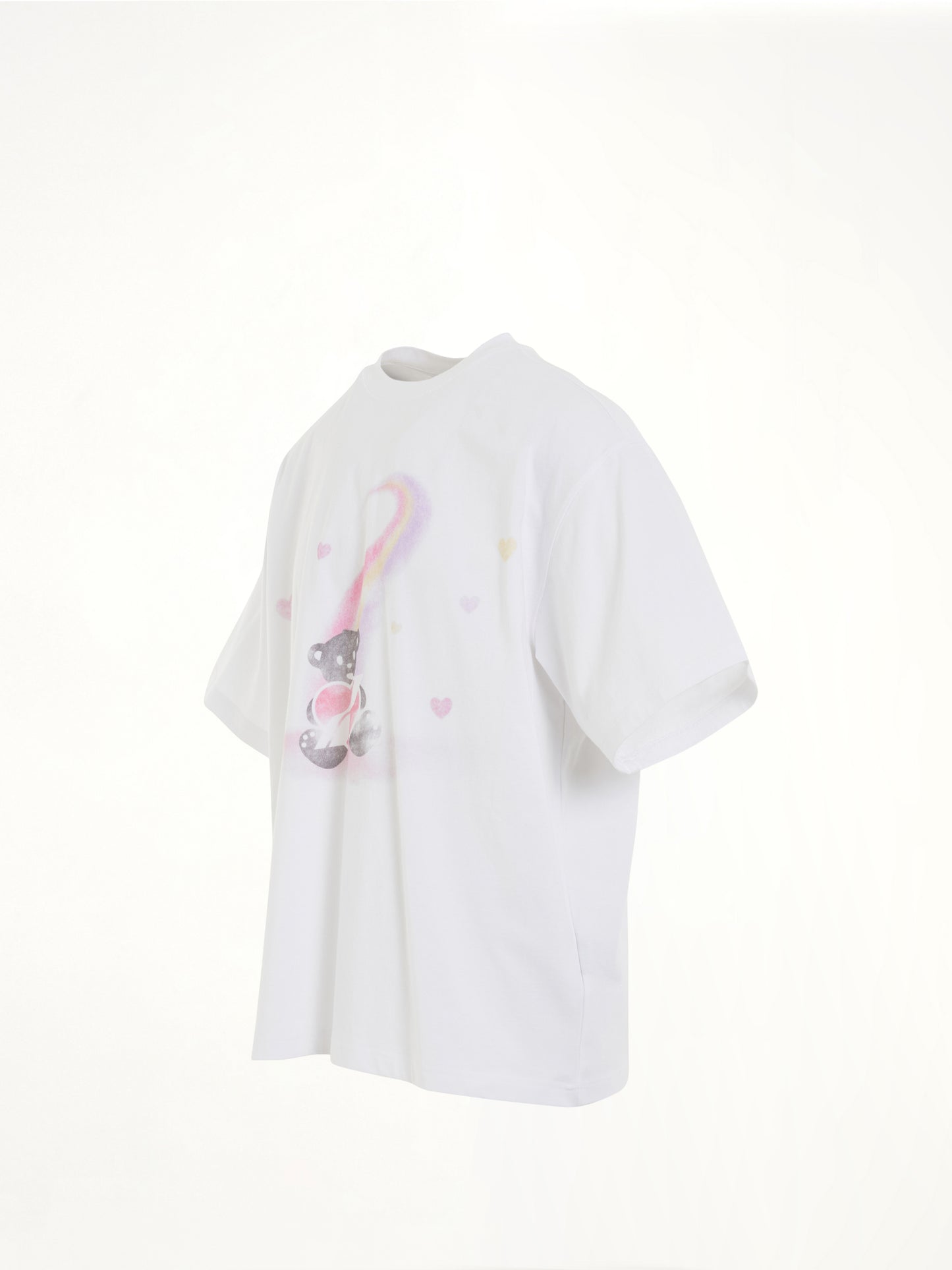 Teddy Bear Print T-Shirt in White