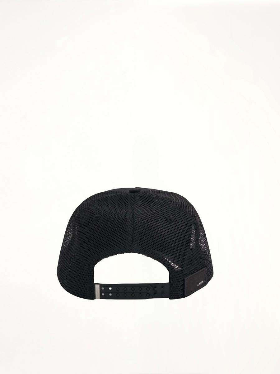 3 Star Trucker Hat in Black
