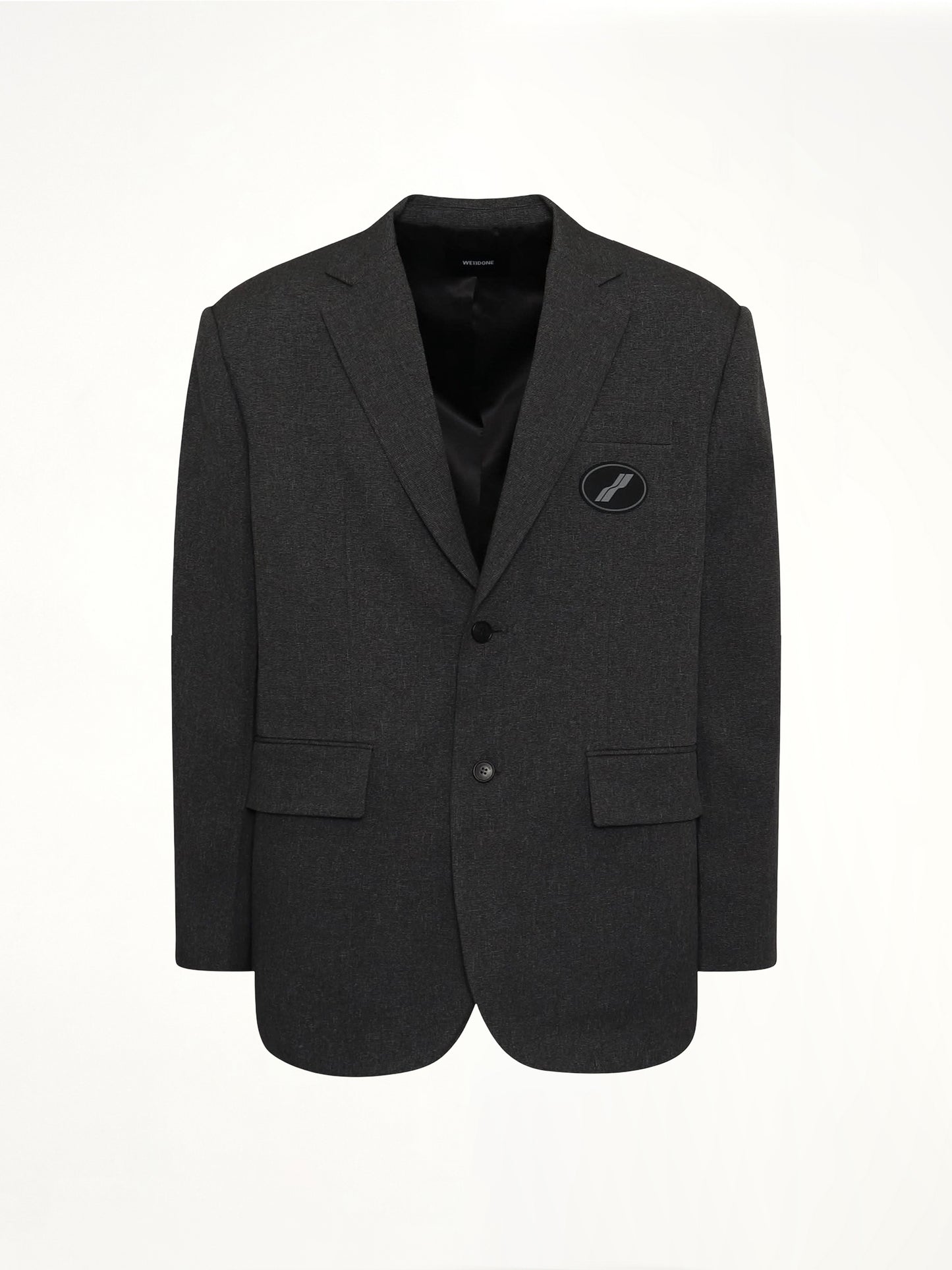 Oversized Suit Logo Blazer in Charcoal