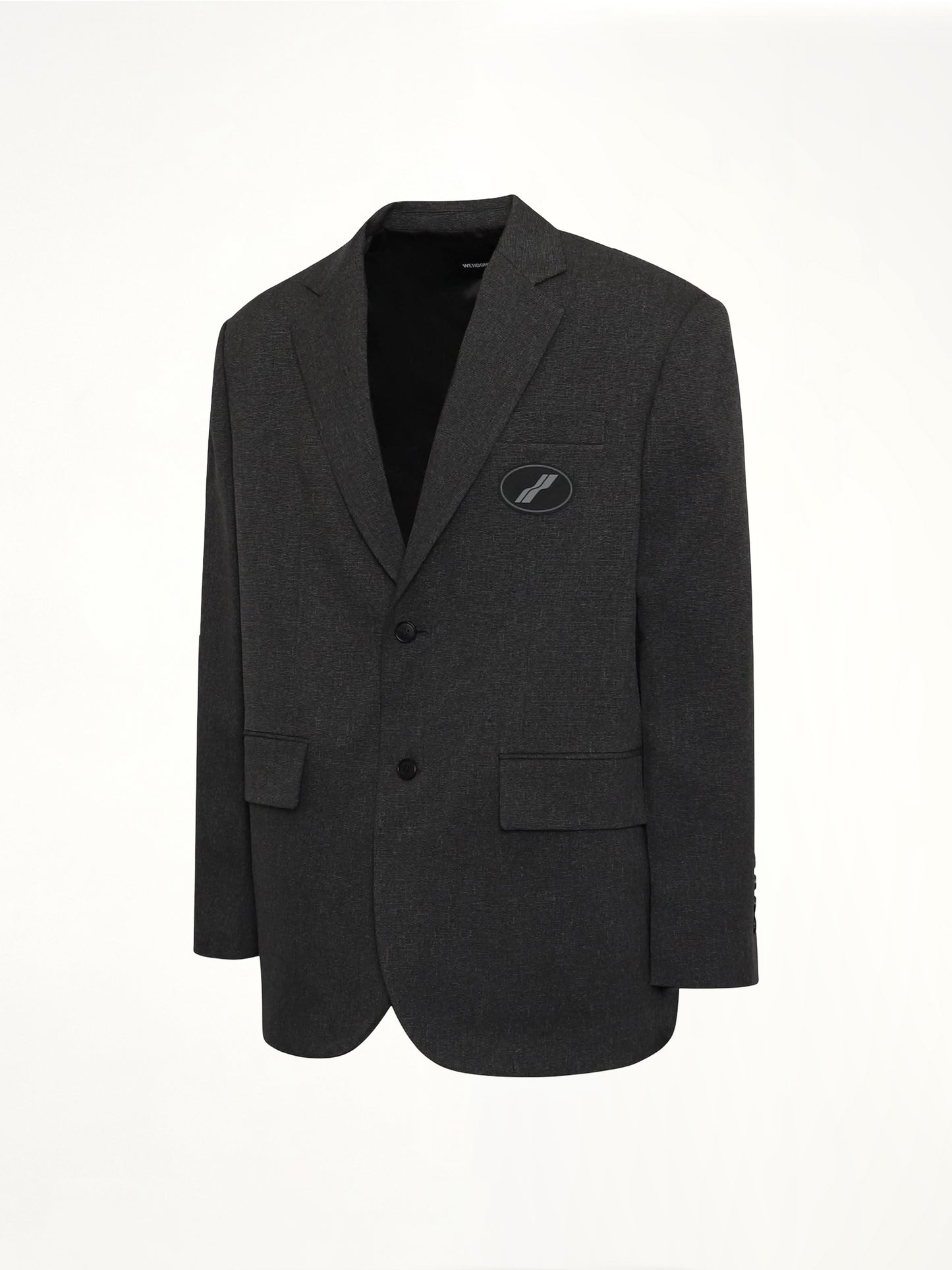 Oversized Suit Logo Blazer in Charcoal