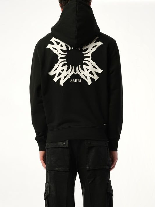 MA Quad Zip Up Hoodie in Black