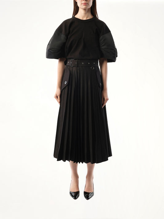 Cotton Skirt in Black