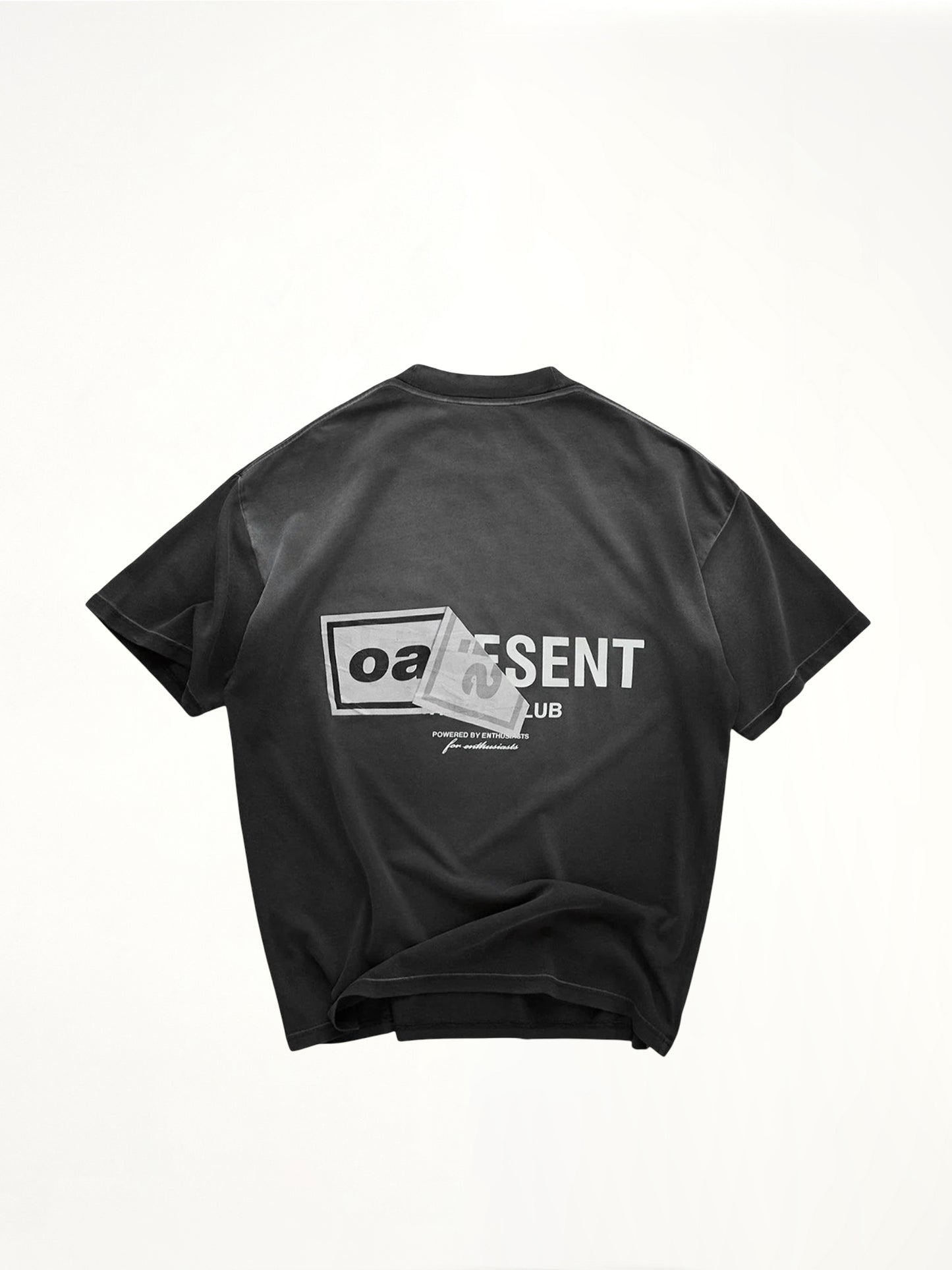 Oasis Owners Club T-Shirt in Stained Black