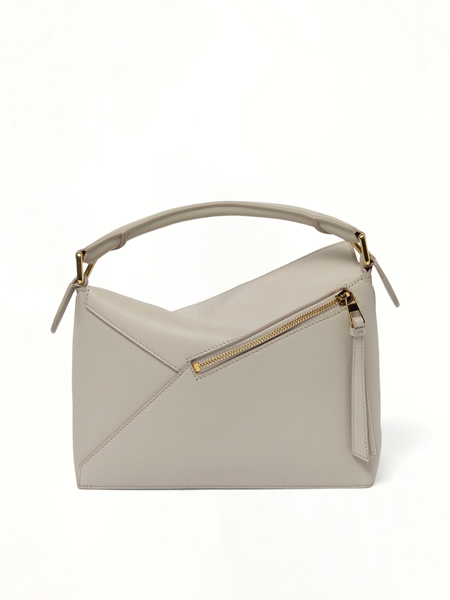 Puzzle Edge Small Bag in Light Ghost