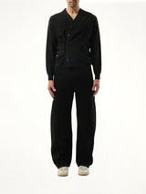 Relaxed Twist Cardigan in Anthracite