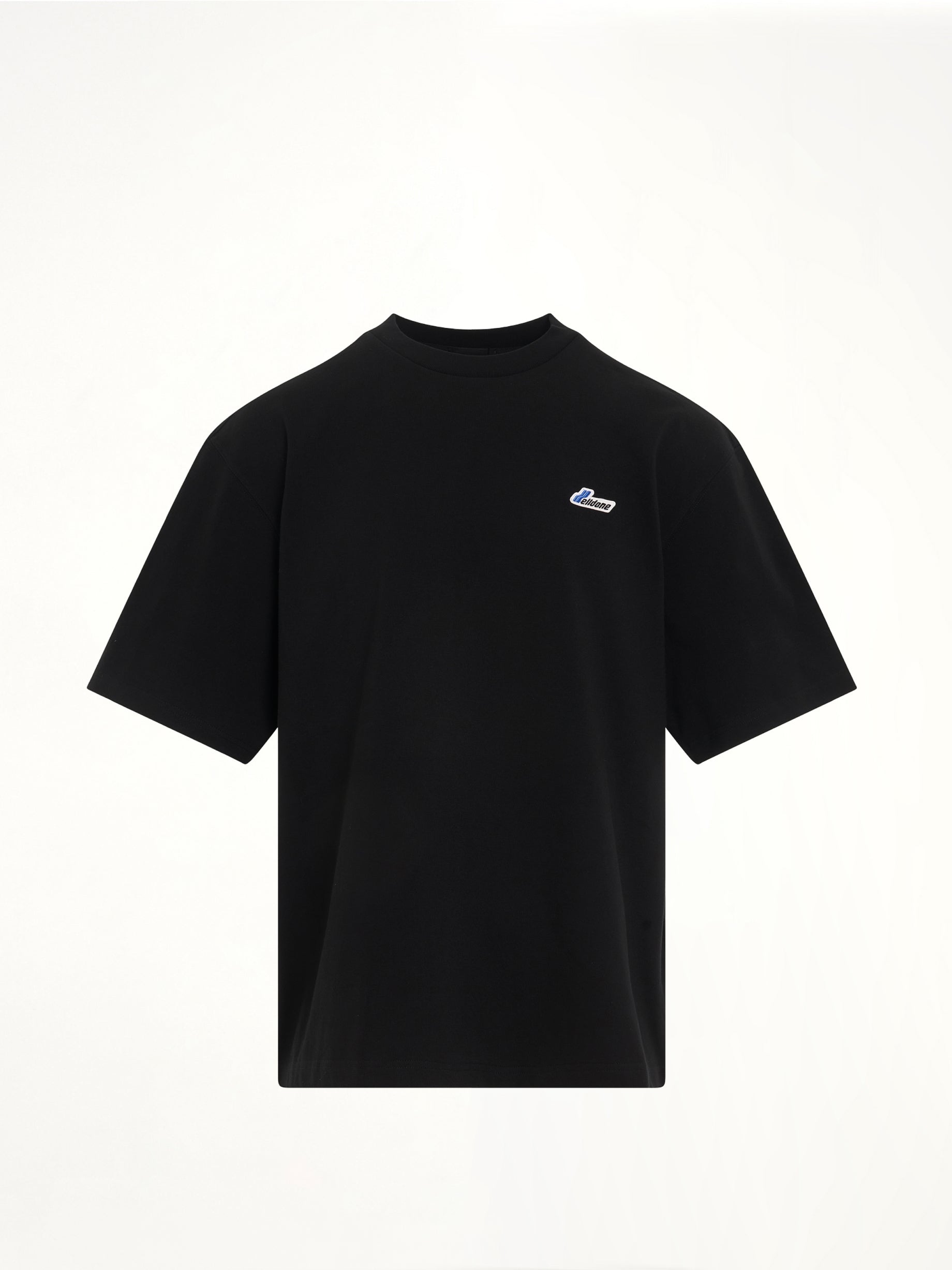 Wave Logo Short Sleeve T-Shirt in Black