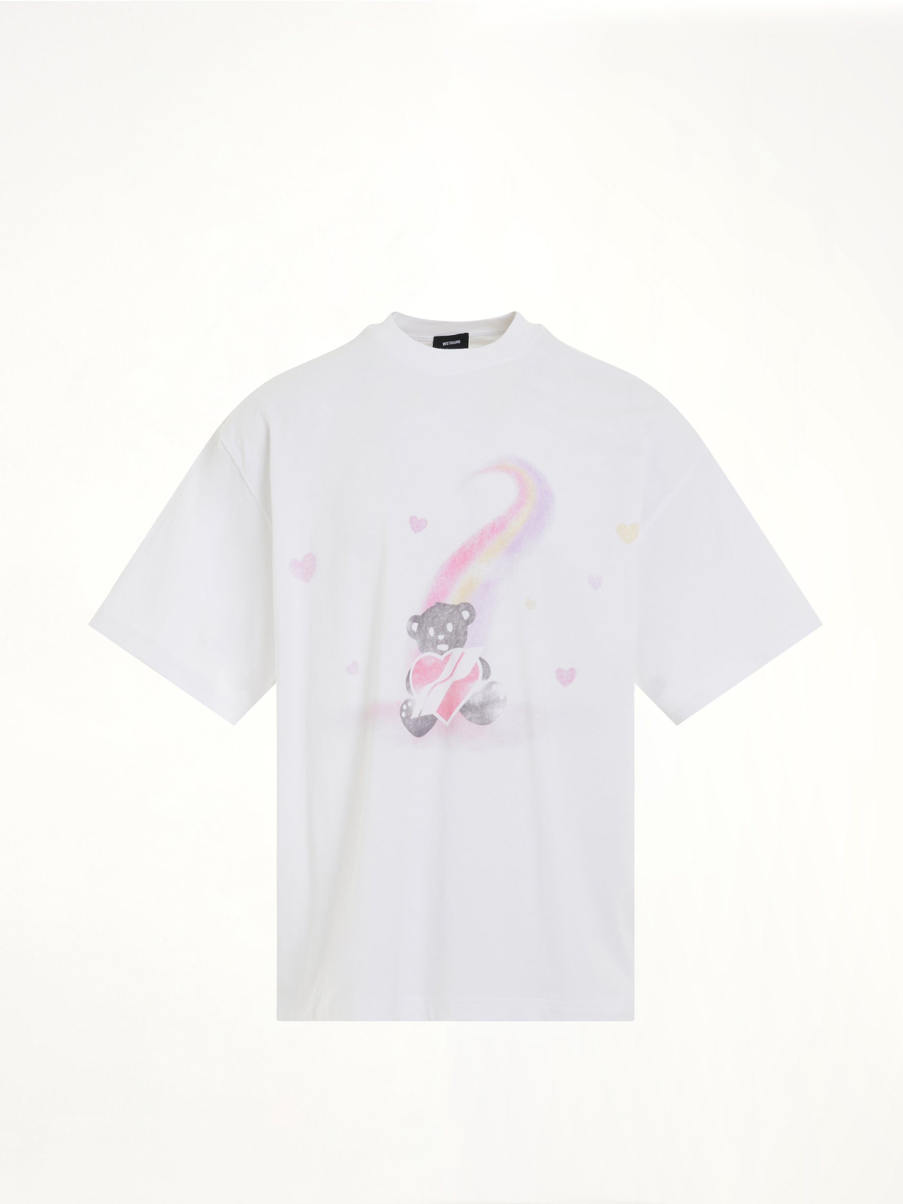 Teddy Bear Print T-Shirt in White