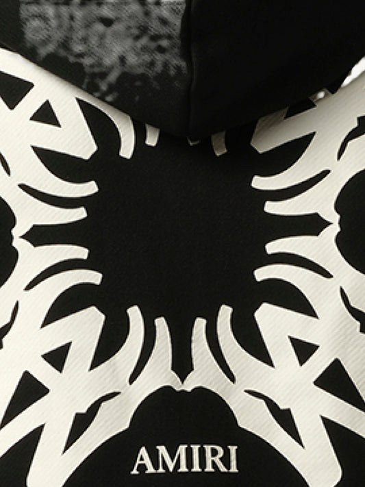 MA Quad Zip Up Hoodie in Black