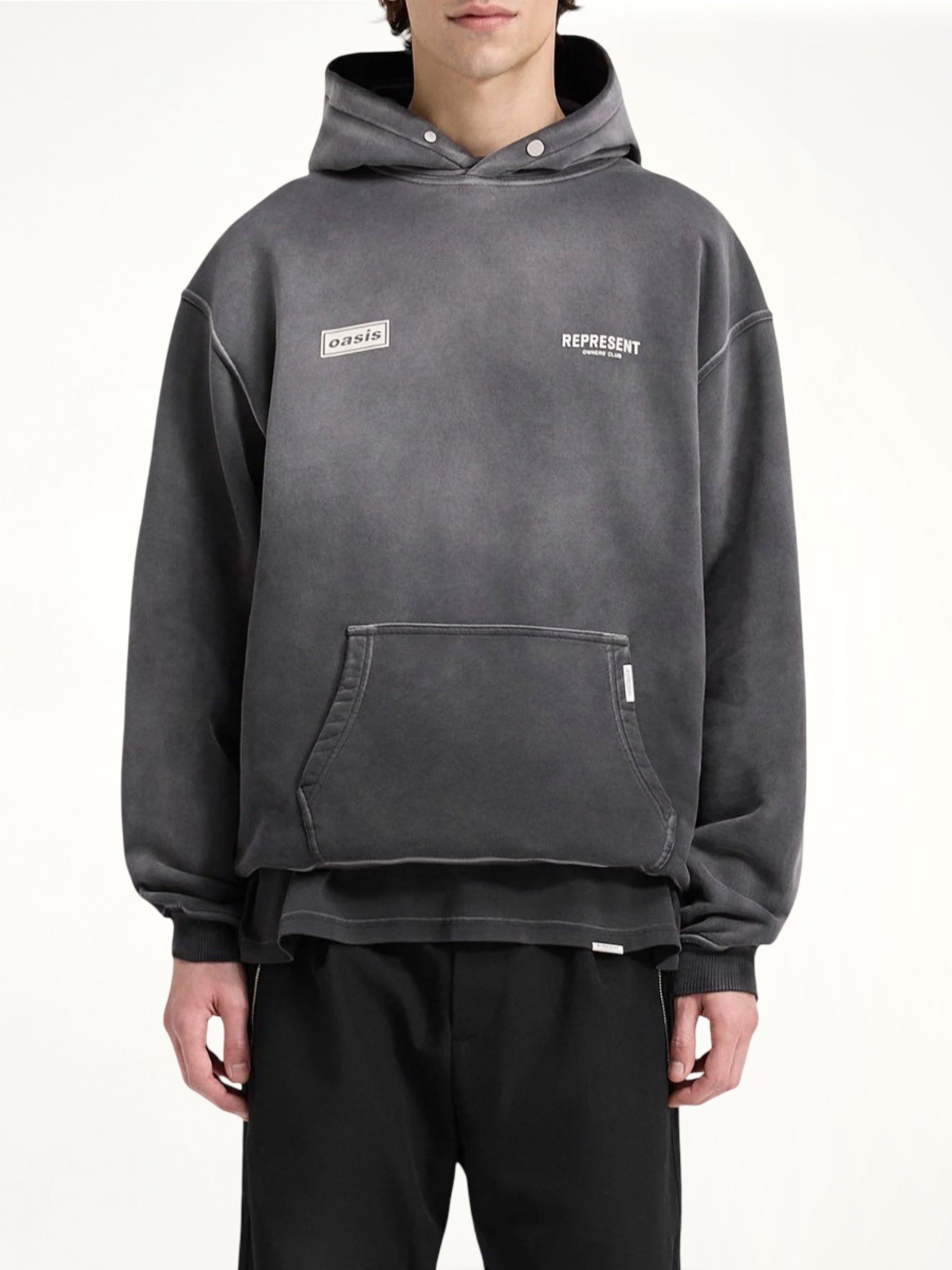 Oasis Owners Club Hoodie in Stained Black