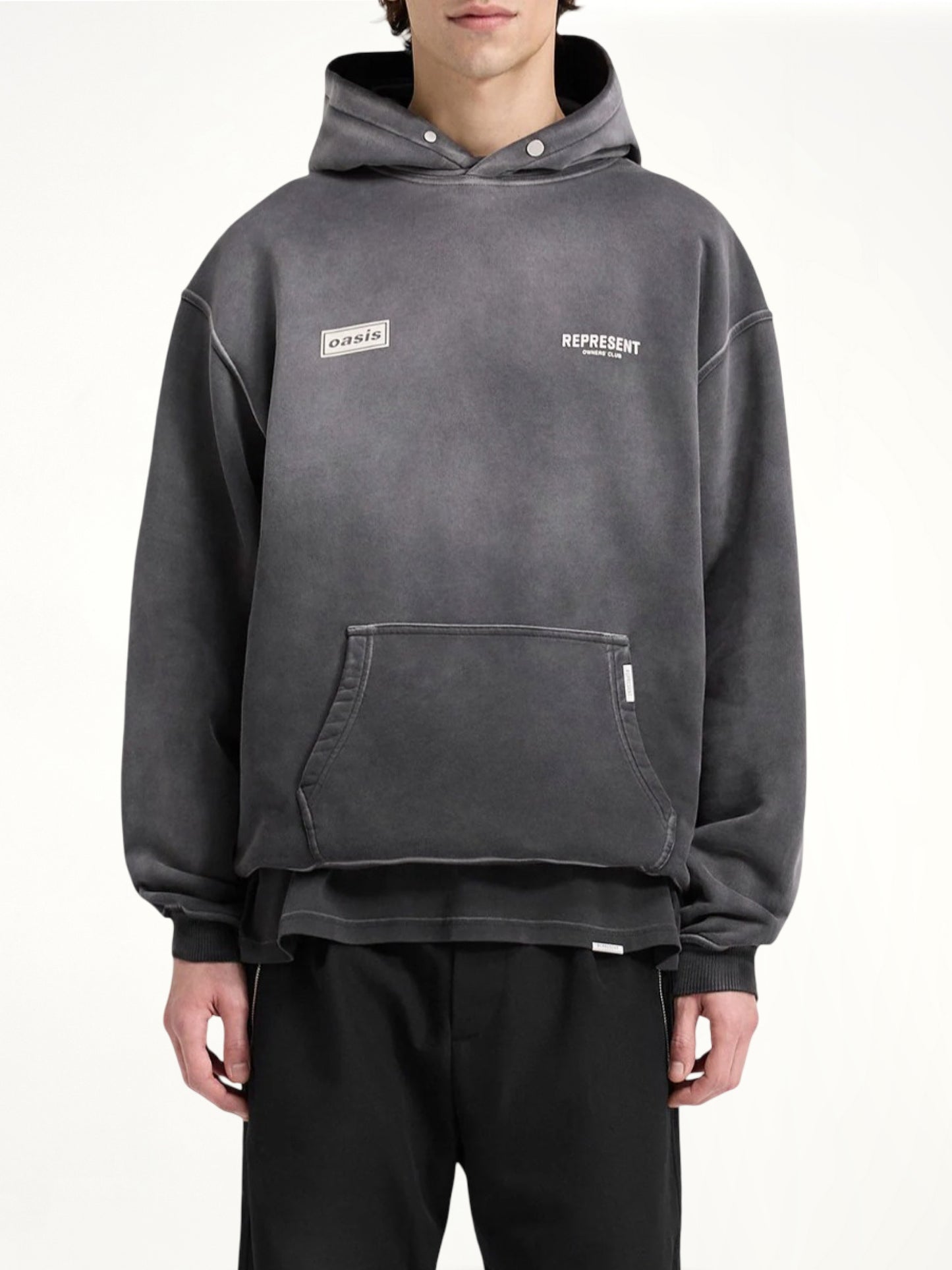 Oasis Owners Club Hoodie in Stained Black