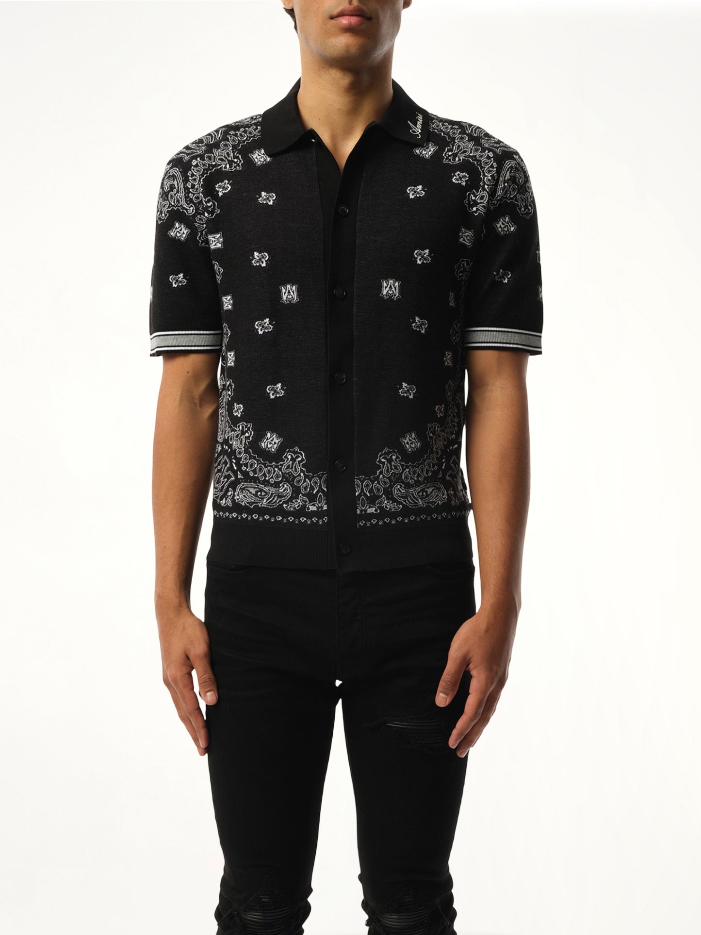 Bandana Polo in Black