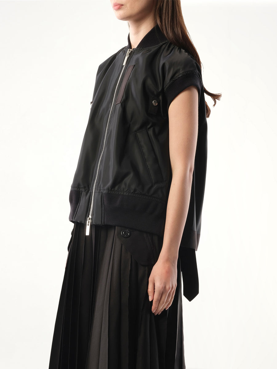 Nylon Vest in Black