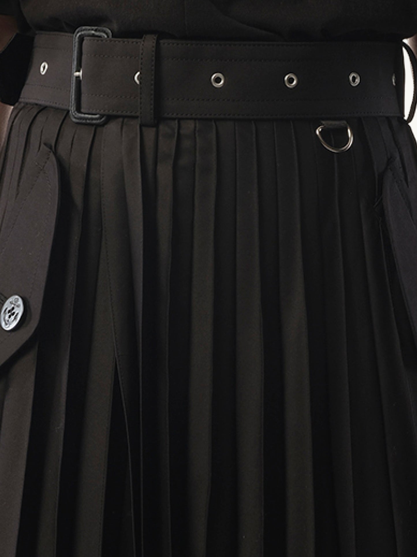 Cotton Skirt in Black