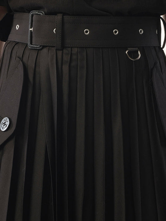 Cotton Skirt in Black