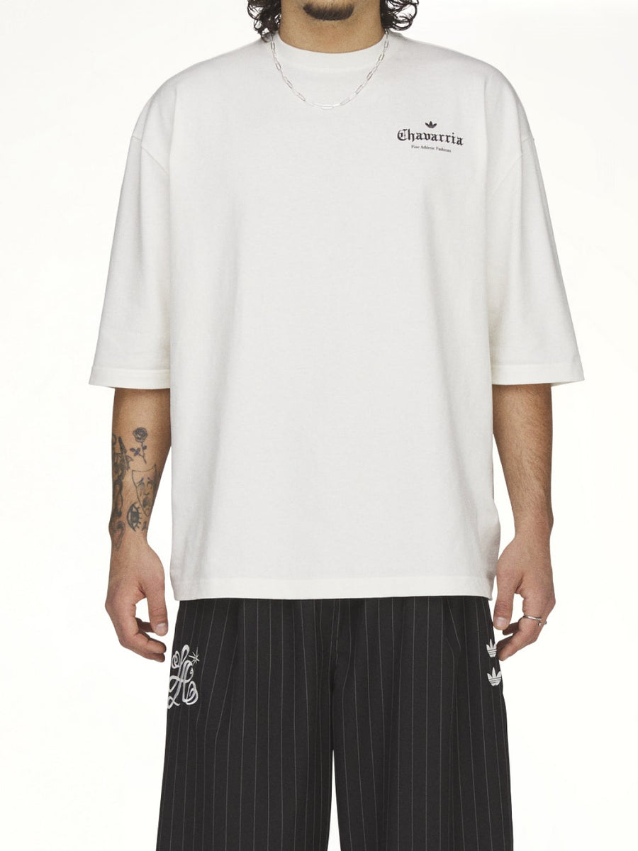 Adidas x Chavarria Logo SS T-Shirt in Off White