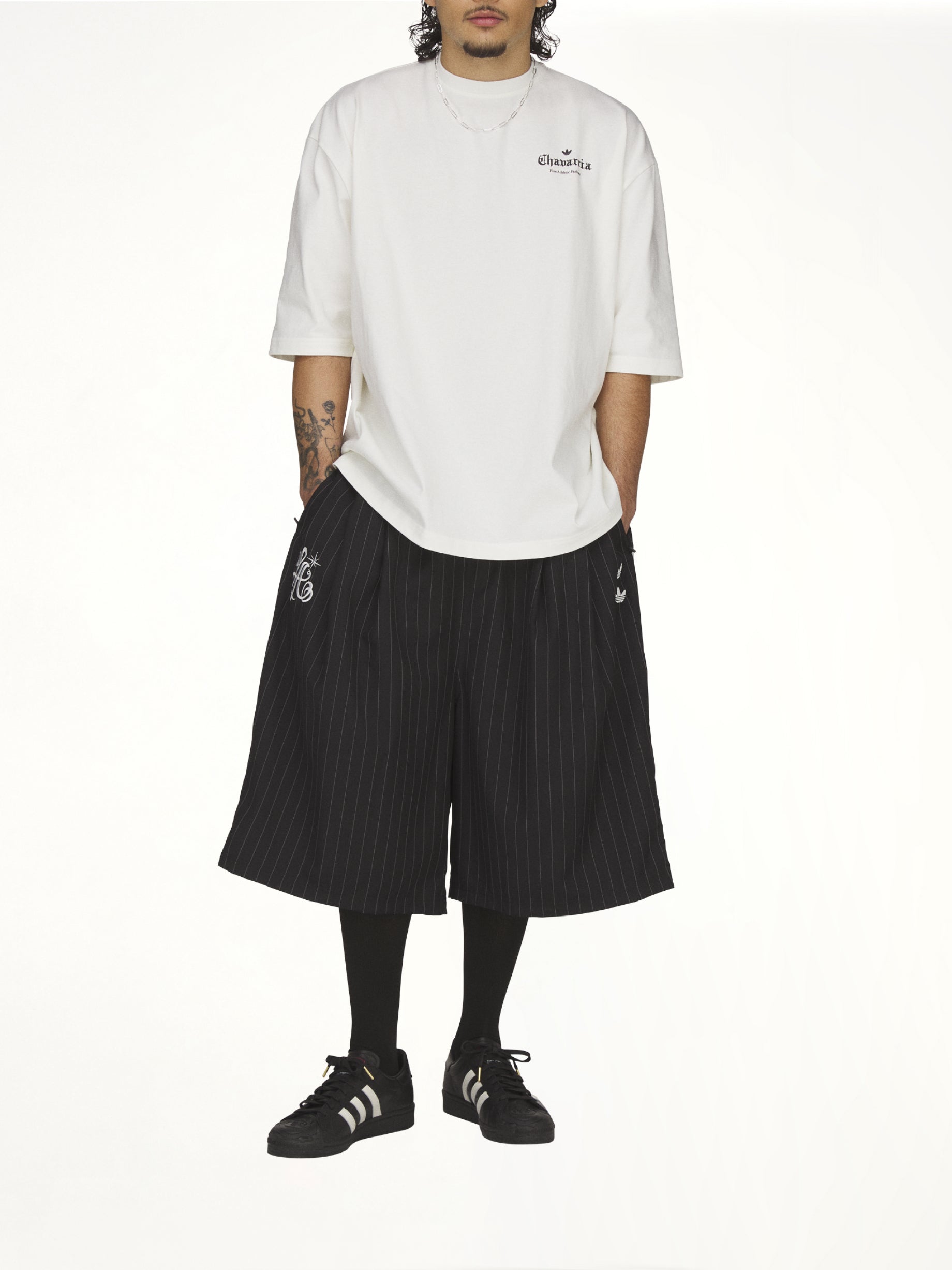 WILLY CHAVARRIA Adidas x WC Logo SS T-Shirt in Off White Full Reference from MARAIS