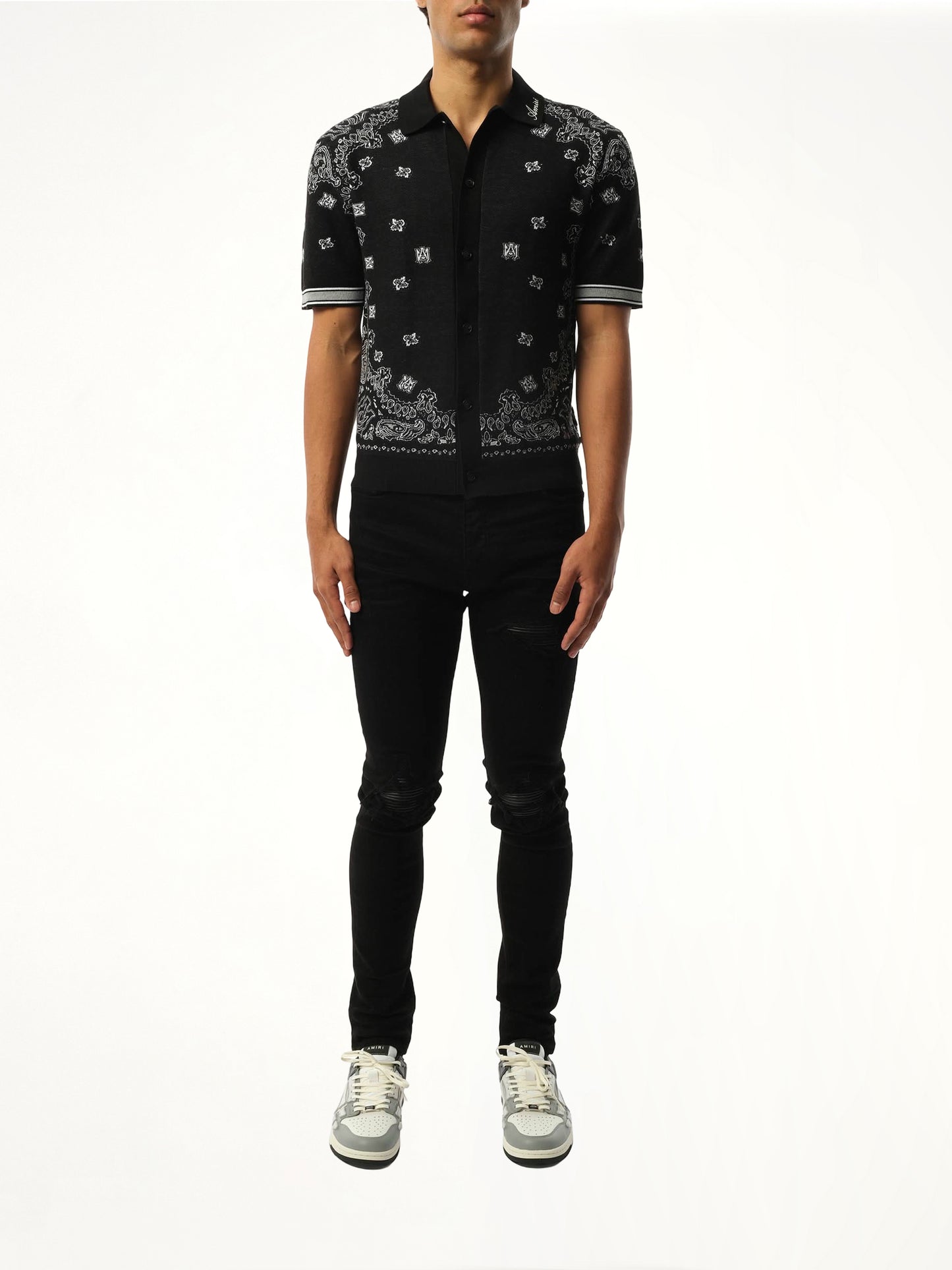 Bandana Polo in Black