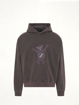 New Teddy Logo Pigment Hoodie in Charcoal