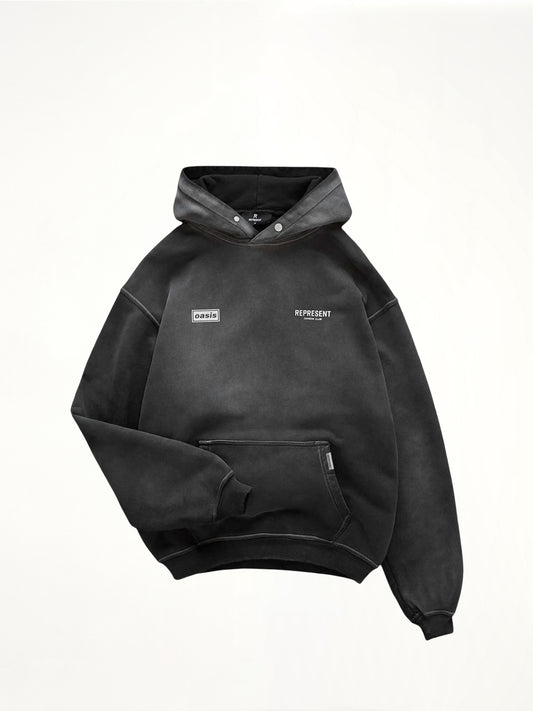 Oasis Owners Club Hoodie in Stained Black