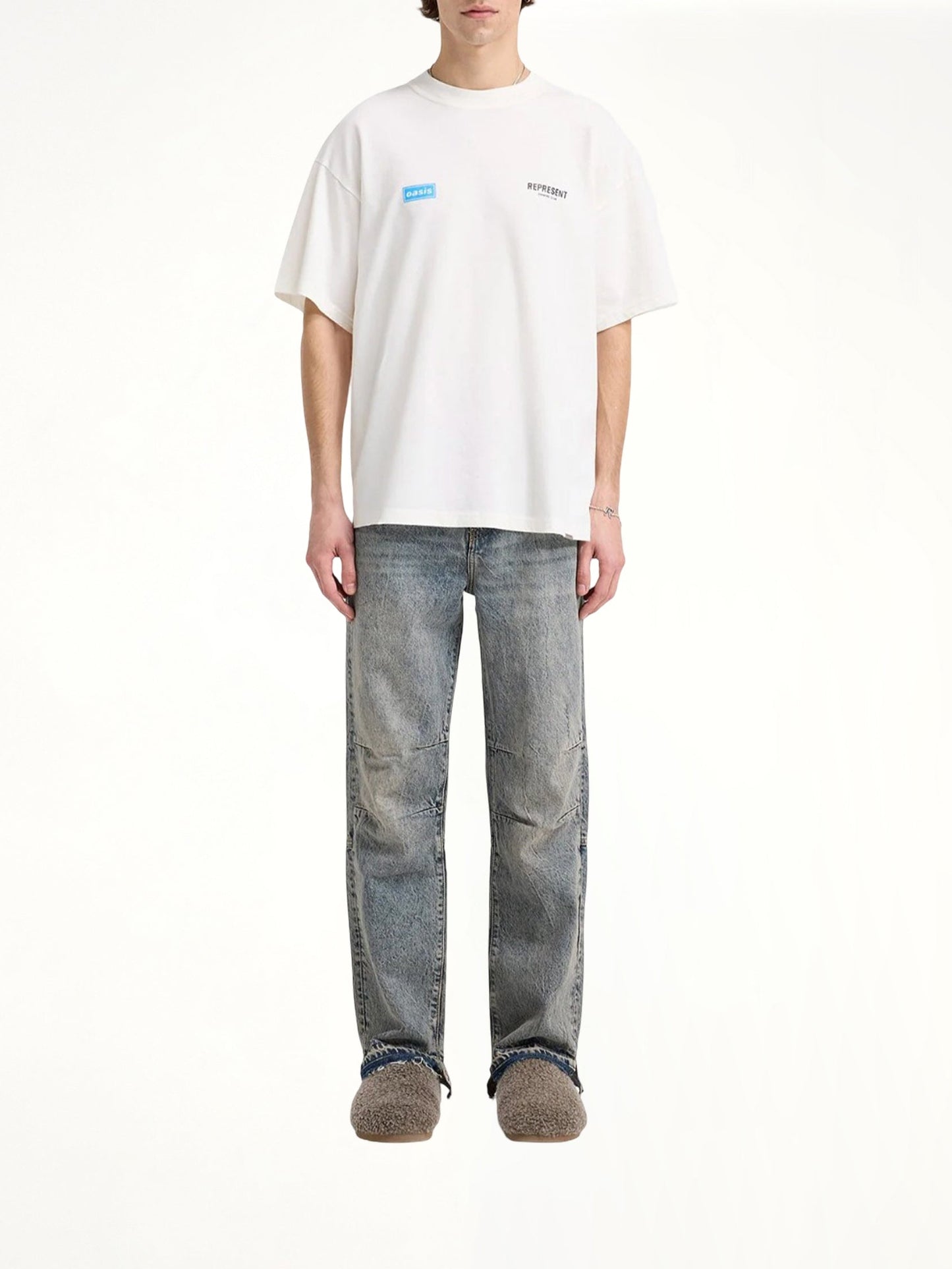 Oasis Owners Club T-Shirt in Flat White