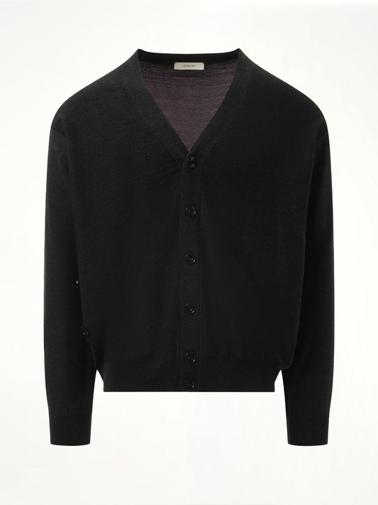 Relaxed Twist Cardigan in Anthracite