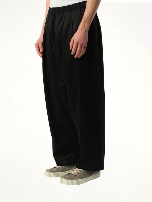 Stone Washed Relax Chinos in Black