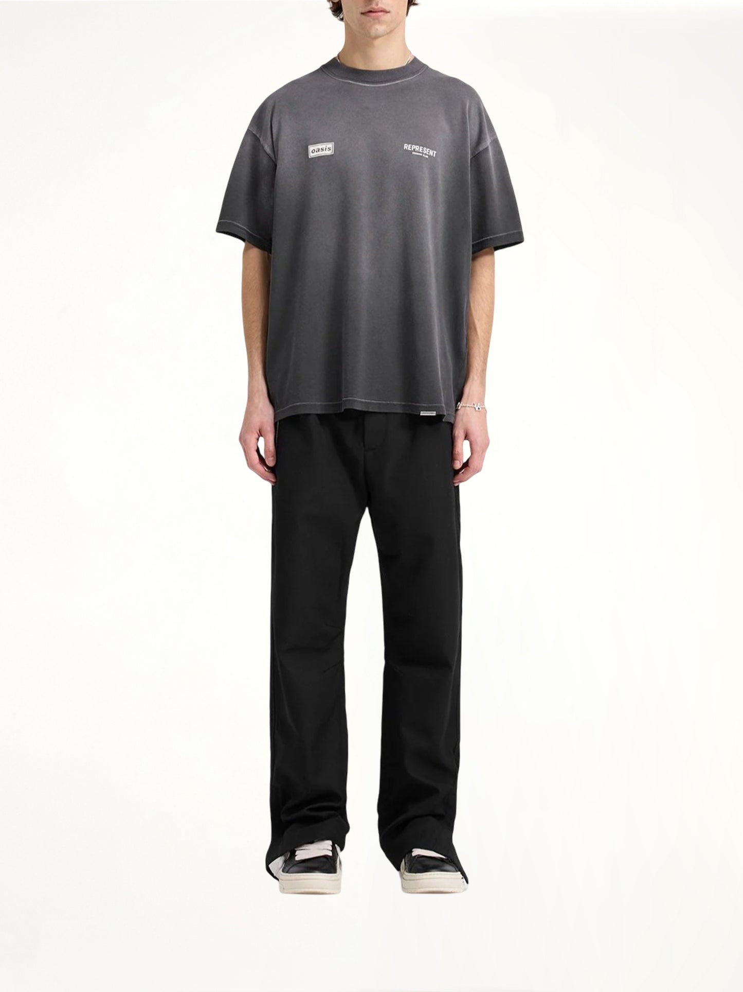 Oasis Owners Club T-Shirt in Stained Black